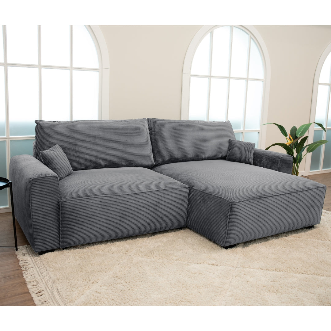 Sofá cama de 4 plazas con chaise longue - Lauren