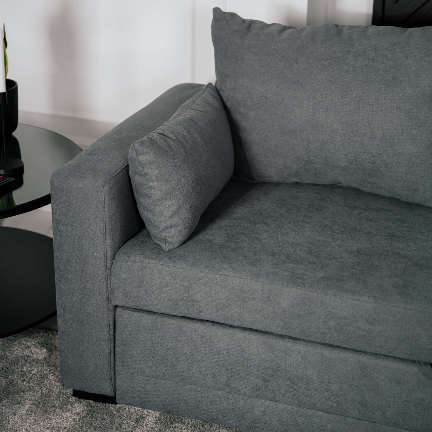 Sofá cama de 3 plazas con la lengua reversible de Chaise
