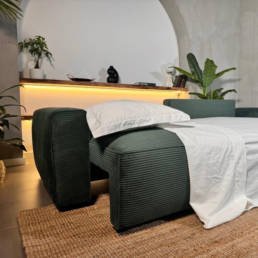 Sofá cama de 4 plazas con chaise longue - Lauren