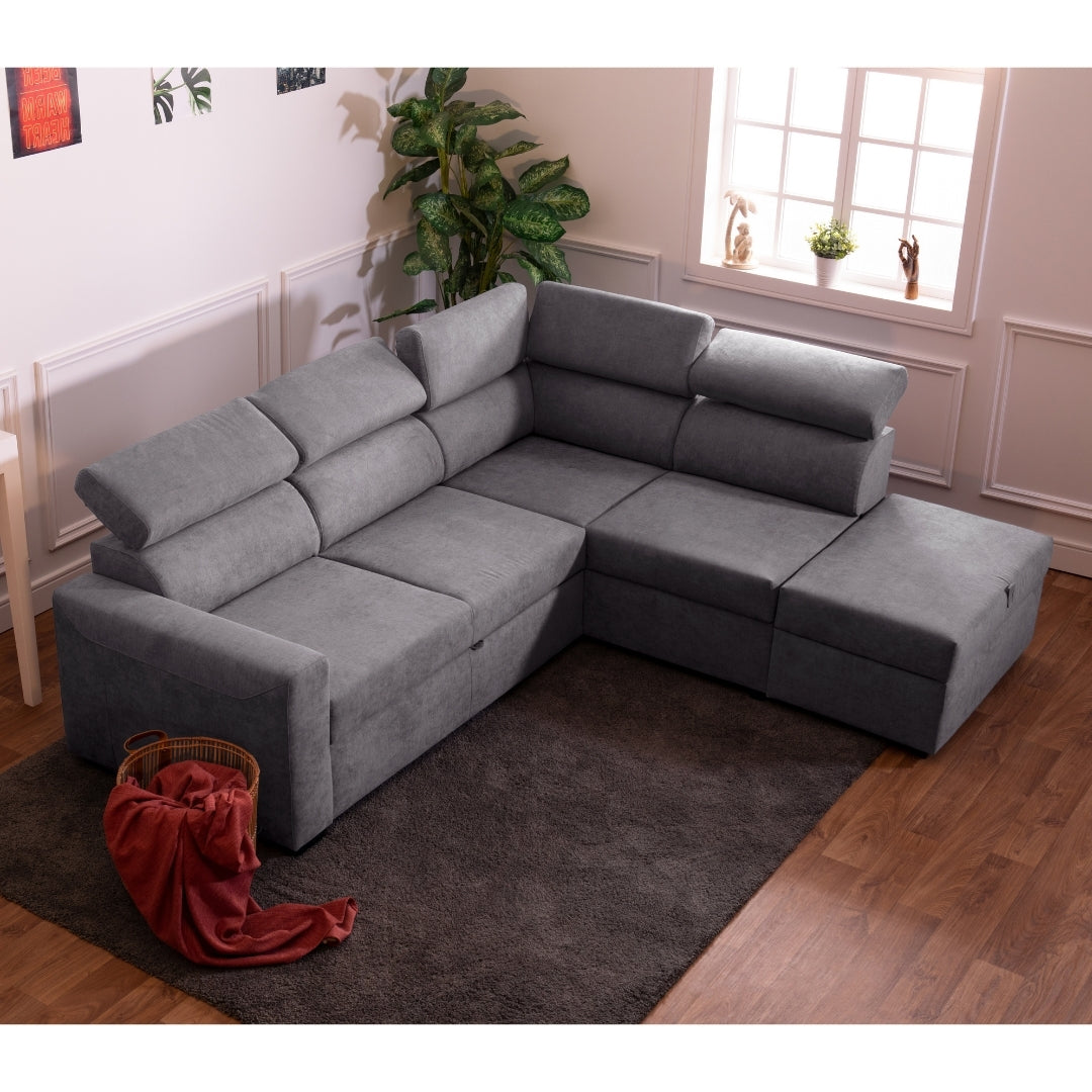 4 Seater Corner Sofa Bed - Right Chaise Longue - Bill