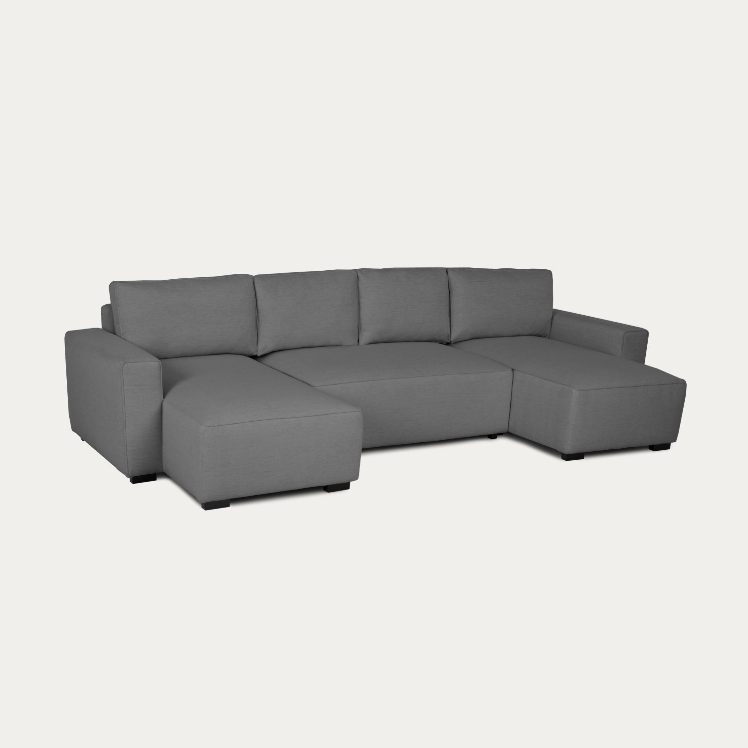Sofá cama de 5 lugares panorâmico com 2 chaise longue - Jordan