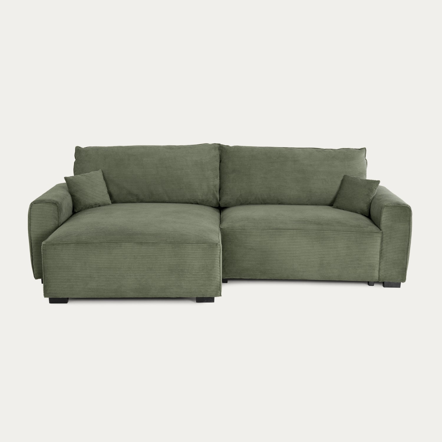 Sofá Cama 4 Lugares com Chaise Longue - Lauren 