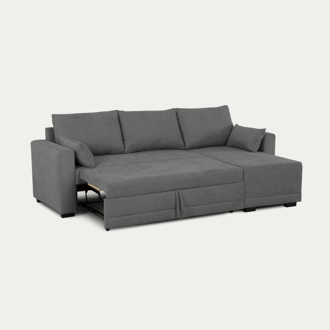 Sofá cama de 3 plazas con la lengua reversible de Chaise