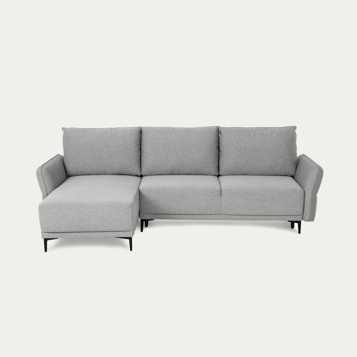 Sofá Cama 4 Lugares com Chaise Longue Reversível - Toby 